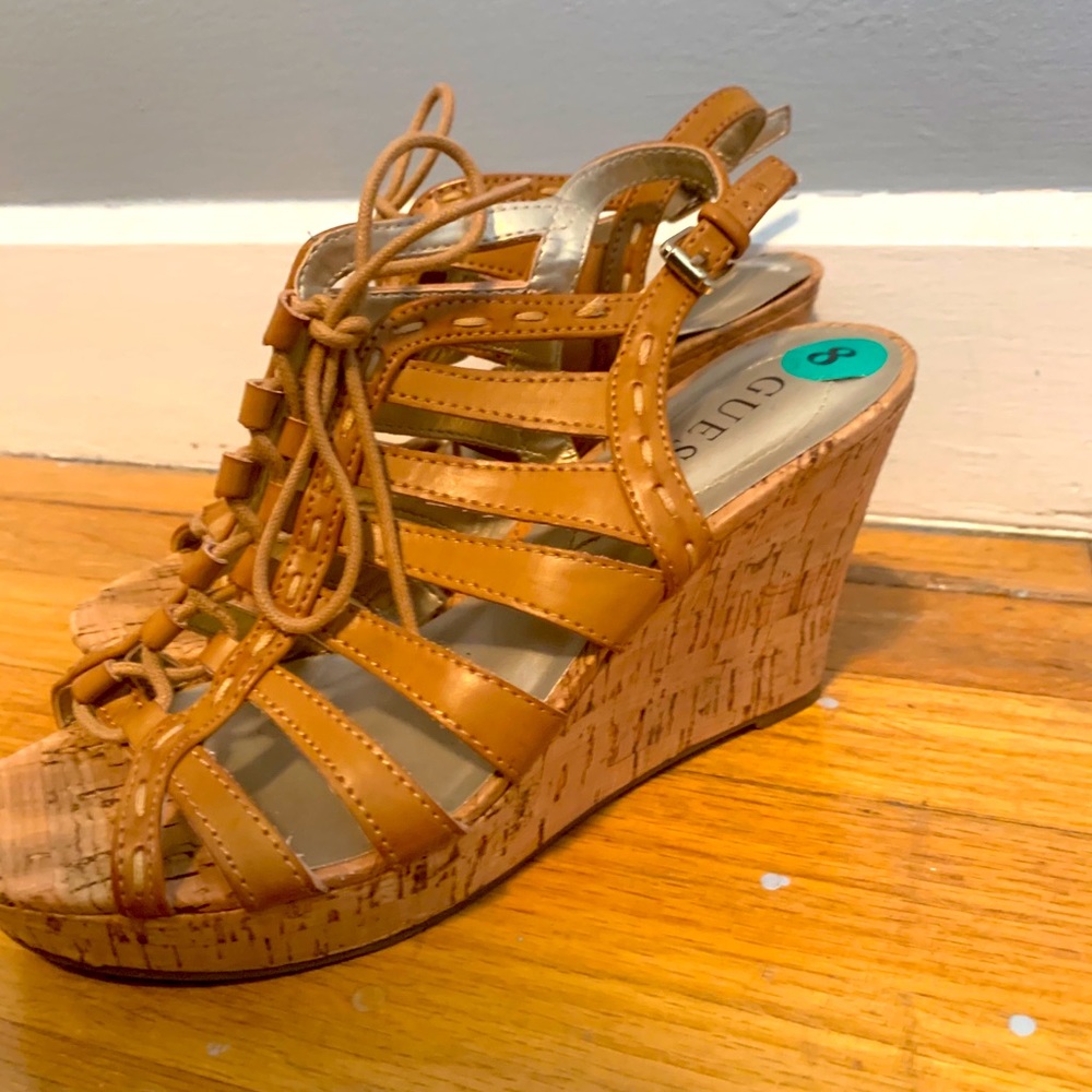 Tan Guess Wedges